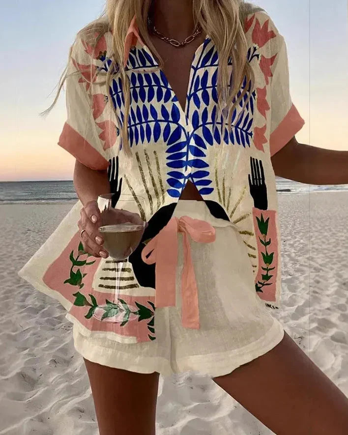 AZURE | Conjunto Coordinado de Verano: Estilo Fresco y Cómodo