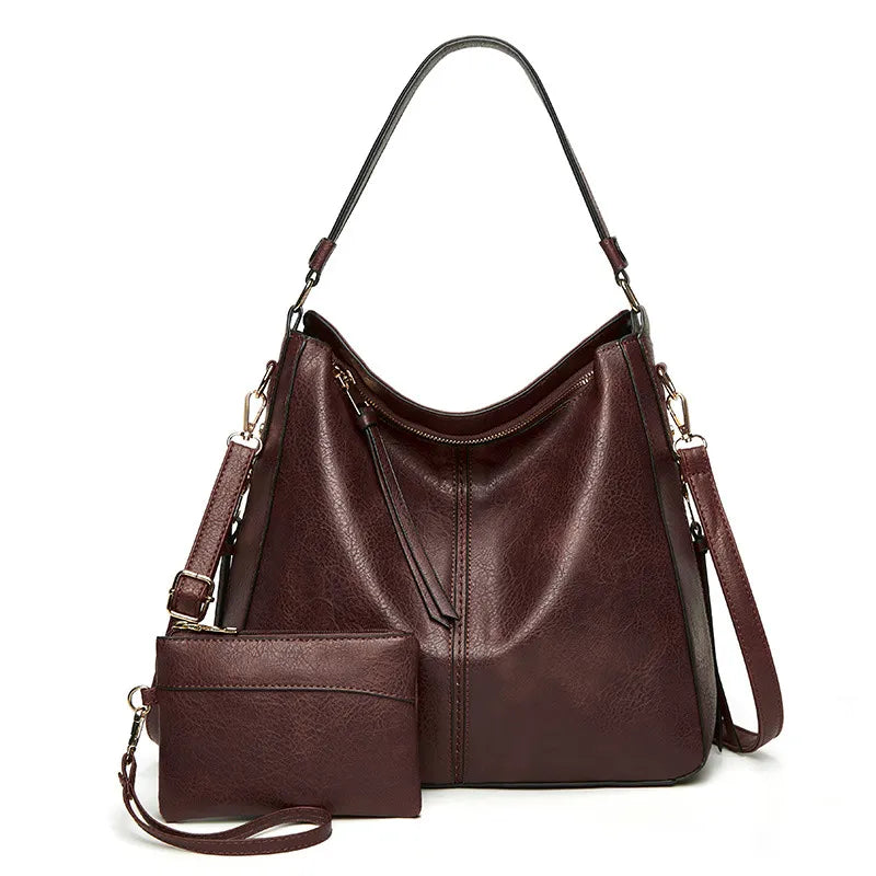 Étoile de Ville – Bolso de Mano Vintage Clásico de Piel
