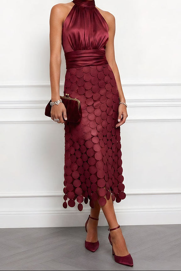 Nerea | Vestido Midi Elegante para Ceremonias