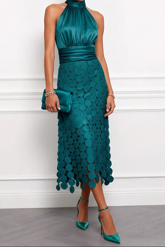 Nerea | Vestido Midi Elegante para Ceremonias