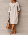 Adriana | Vestido Midi con efecto vientre plano para una silueta esbelta