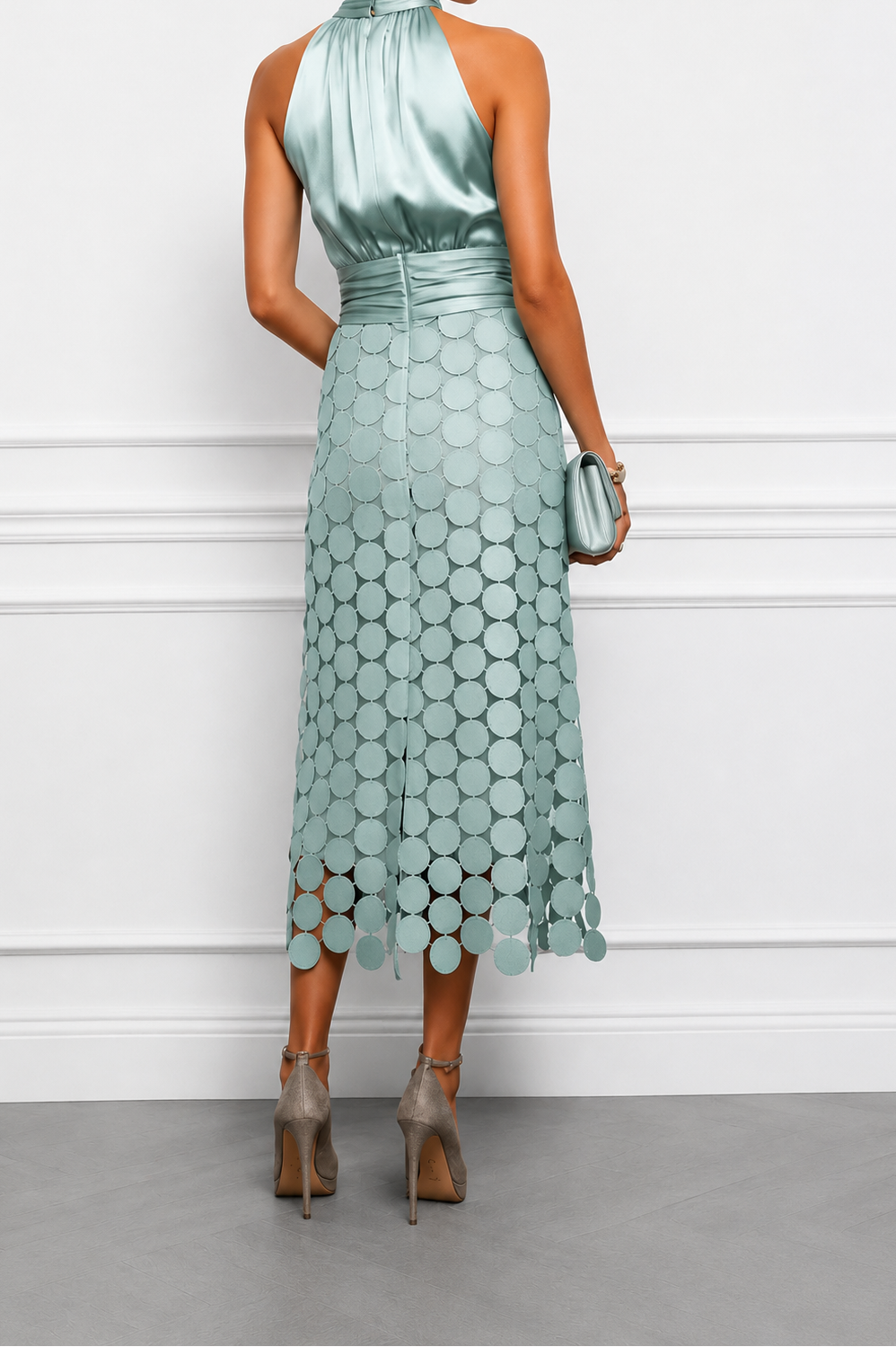 Nerea | Vestido Midi Elegante para Ceremonias