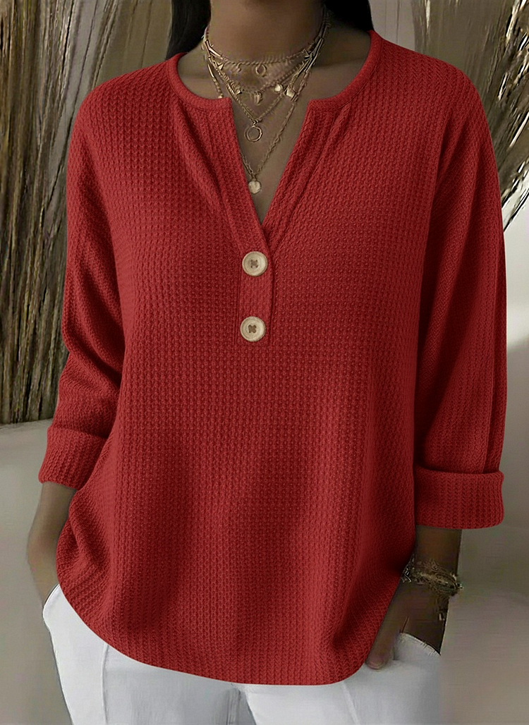 Pilar | Top Henley con Botones
