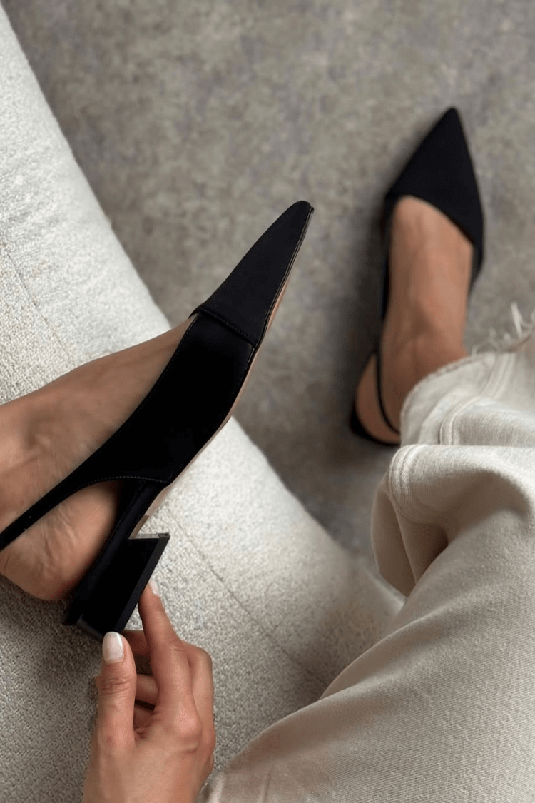 Bailarina slingback elegante y cómoda