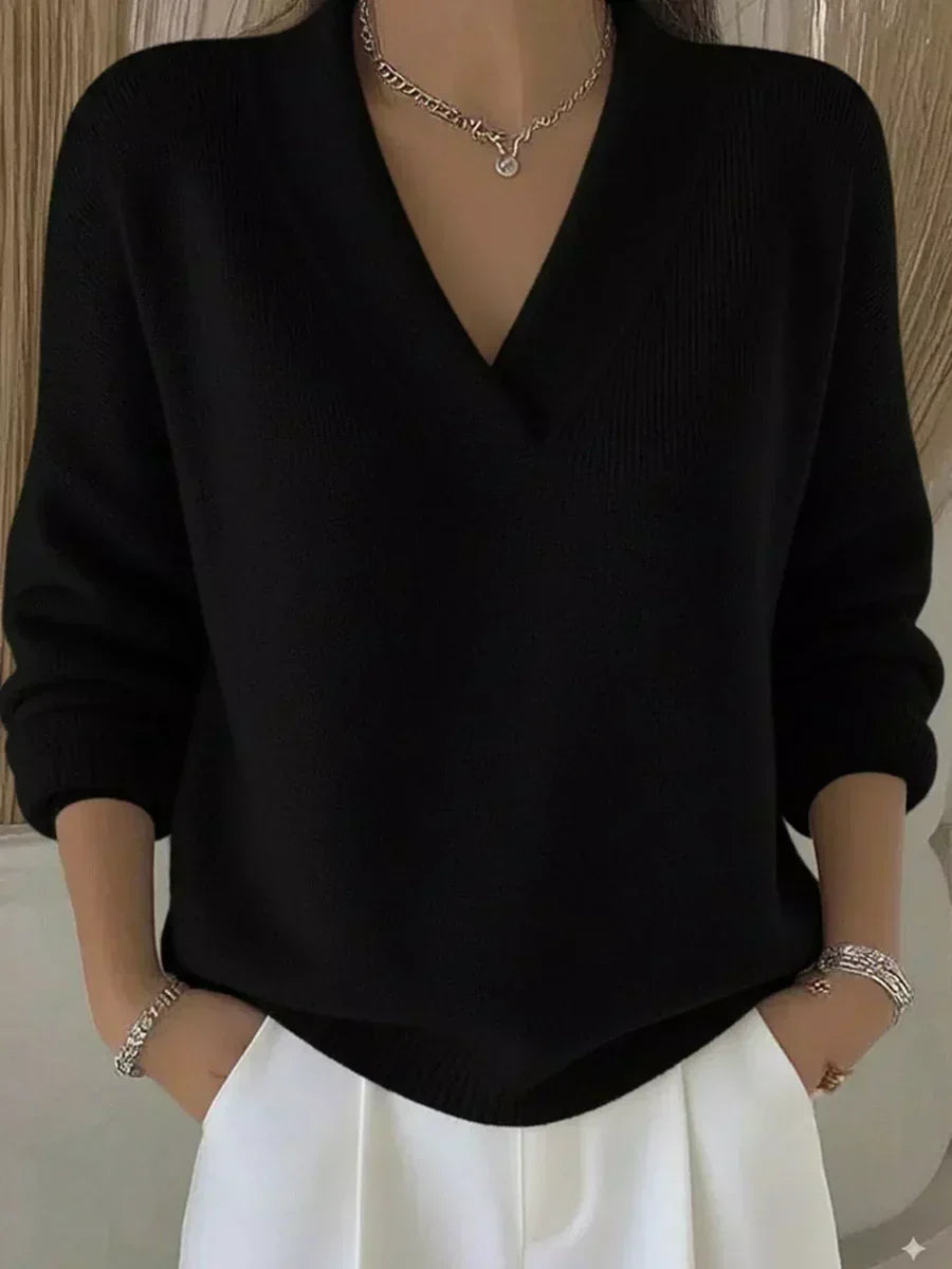 Alba | Jersey Holgado de Cuello en V