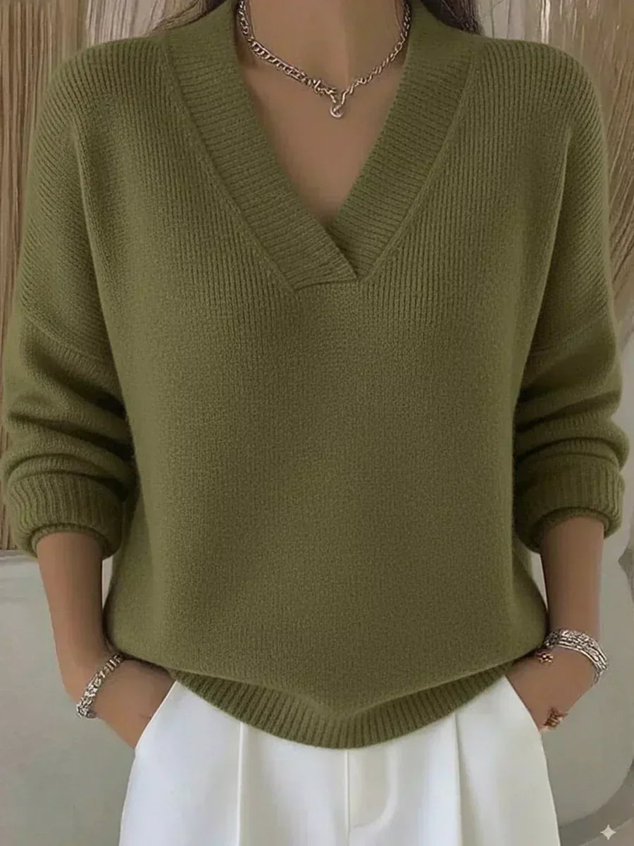 Alba | Jersey Holgado de Cuello en V