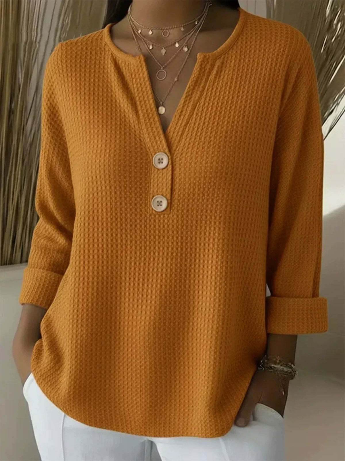 Pilar | Top Henley con Botones