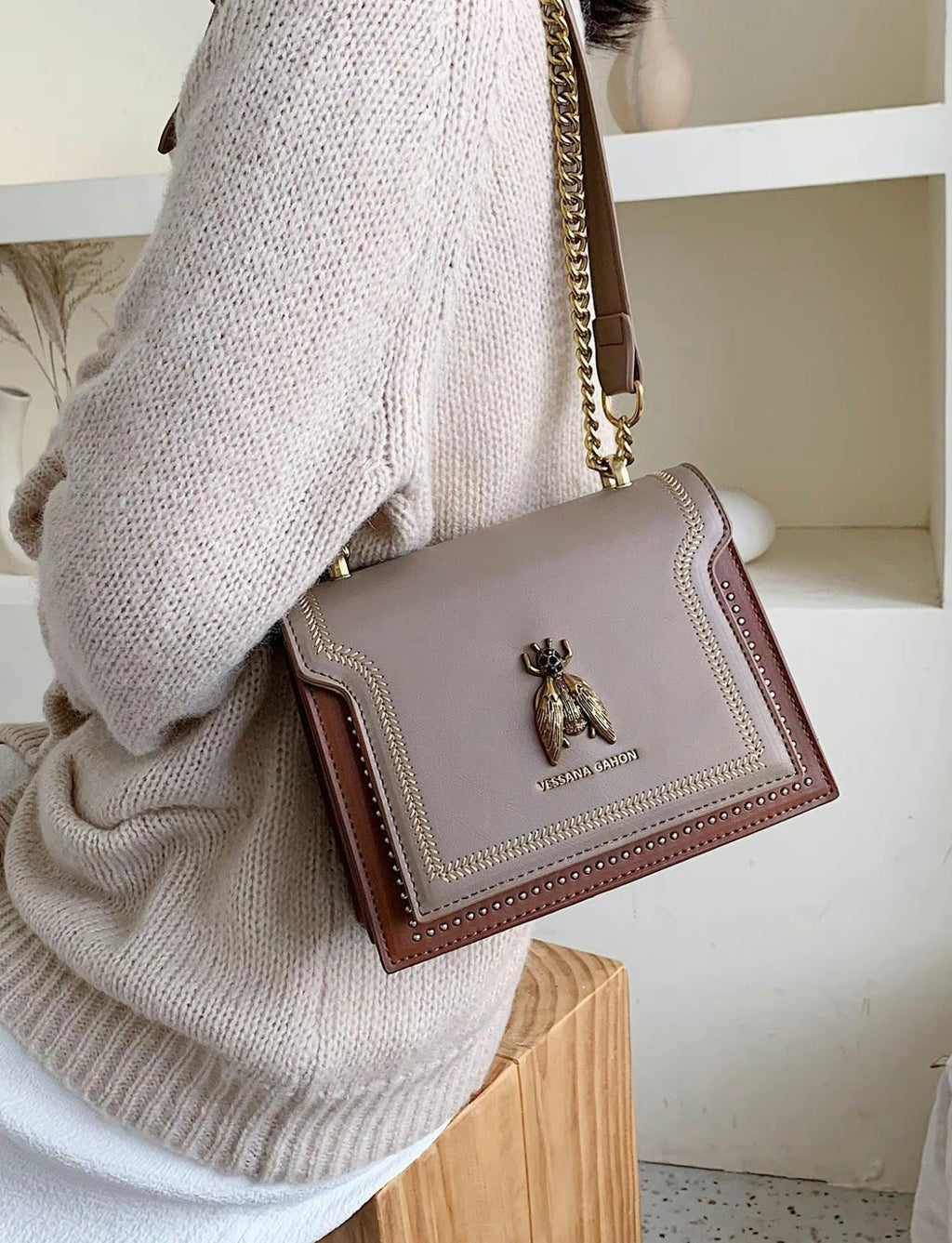 Éloria Paris - Bolso de Mano de Cadena de Lujo