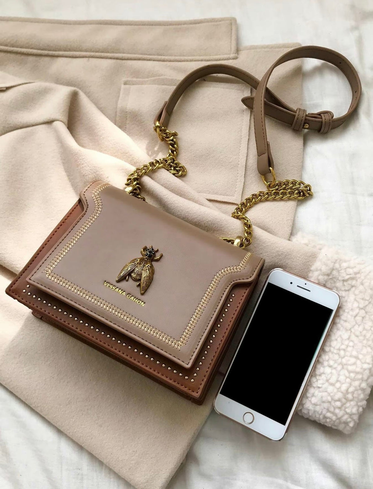 Éloria Paris - Bolso de Mano de Cadena de Lujo
