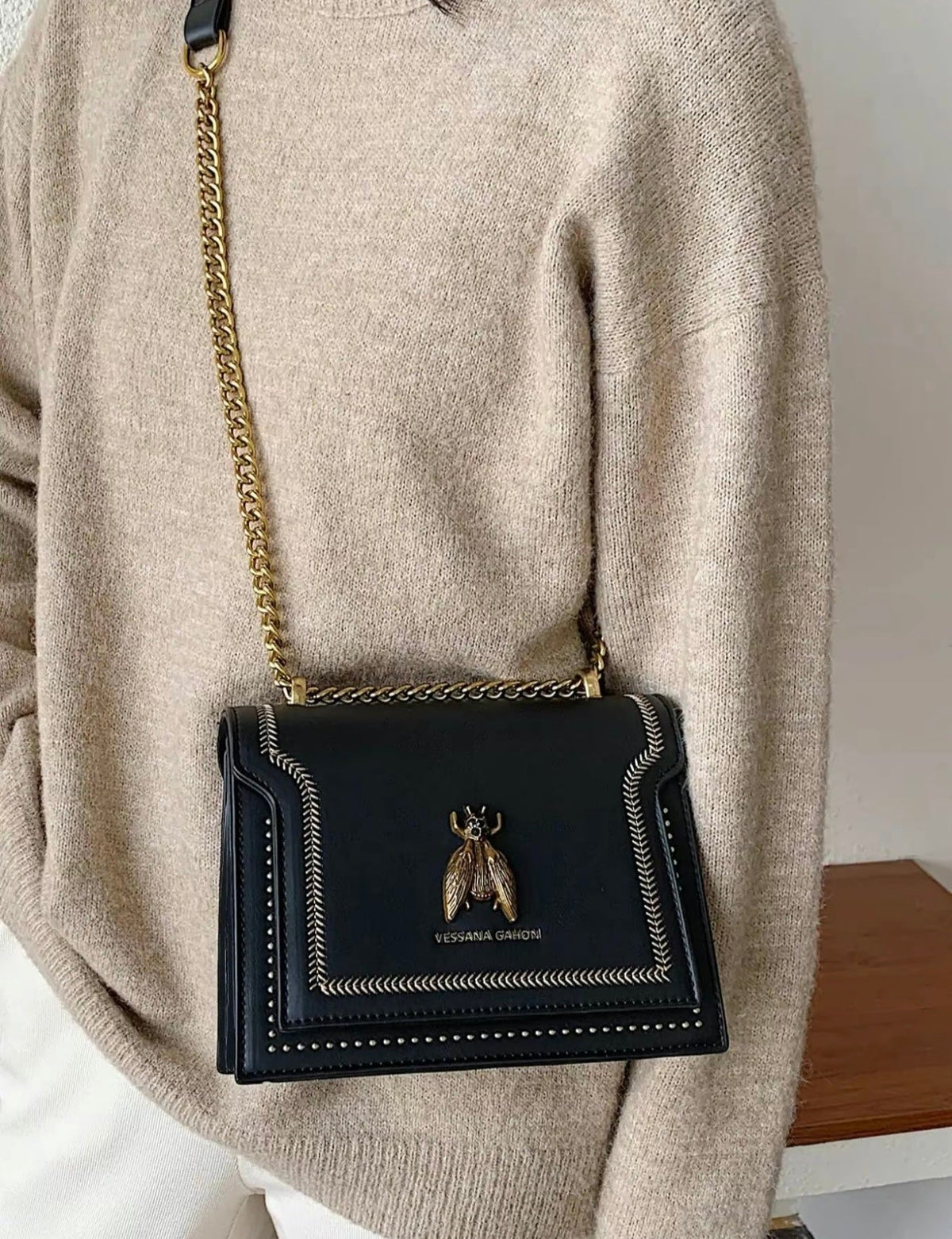 Éloria Paris - Bolso de Mano de Cadena de Lujo