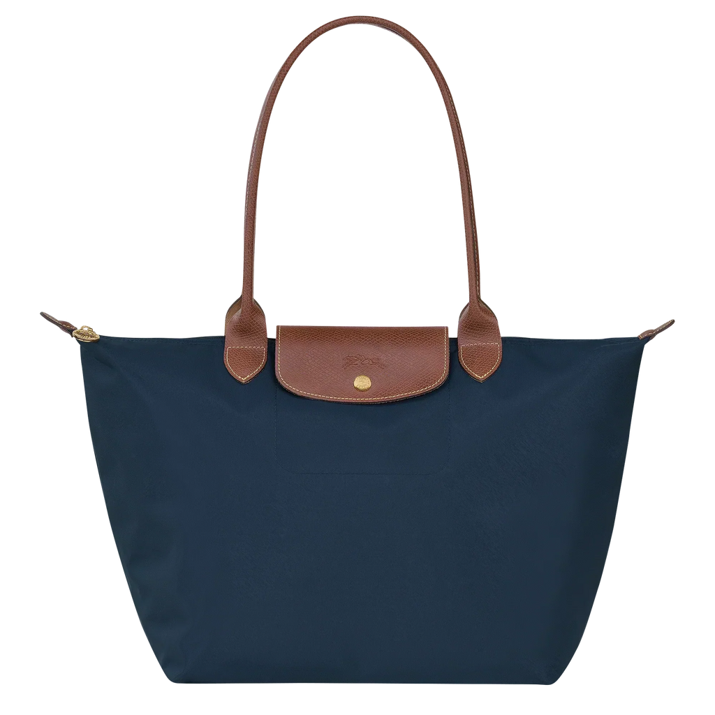 Bolso Clásico - Tote Le Pliage Grande, Azul Marino