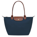 Bolso Clásico - Tote Le Pliage Mediano, Azul Marino