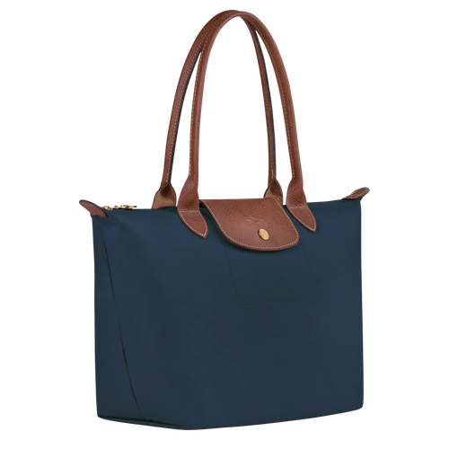 Bolso Clásico - Tote Le Pliage Mediano, Azul Marino