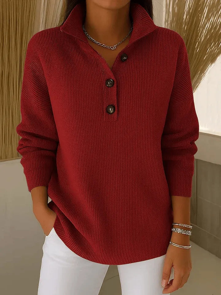 Soledad | Jersey Polo de Cuello en V