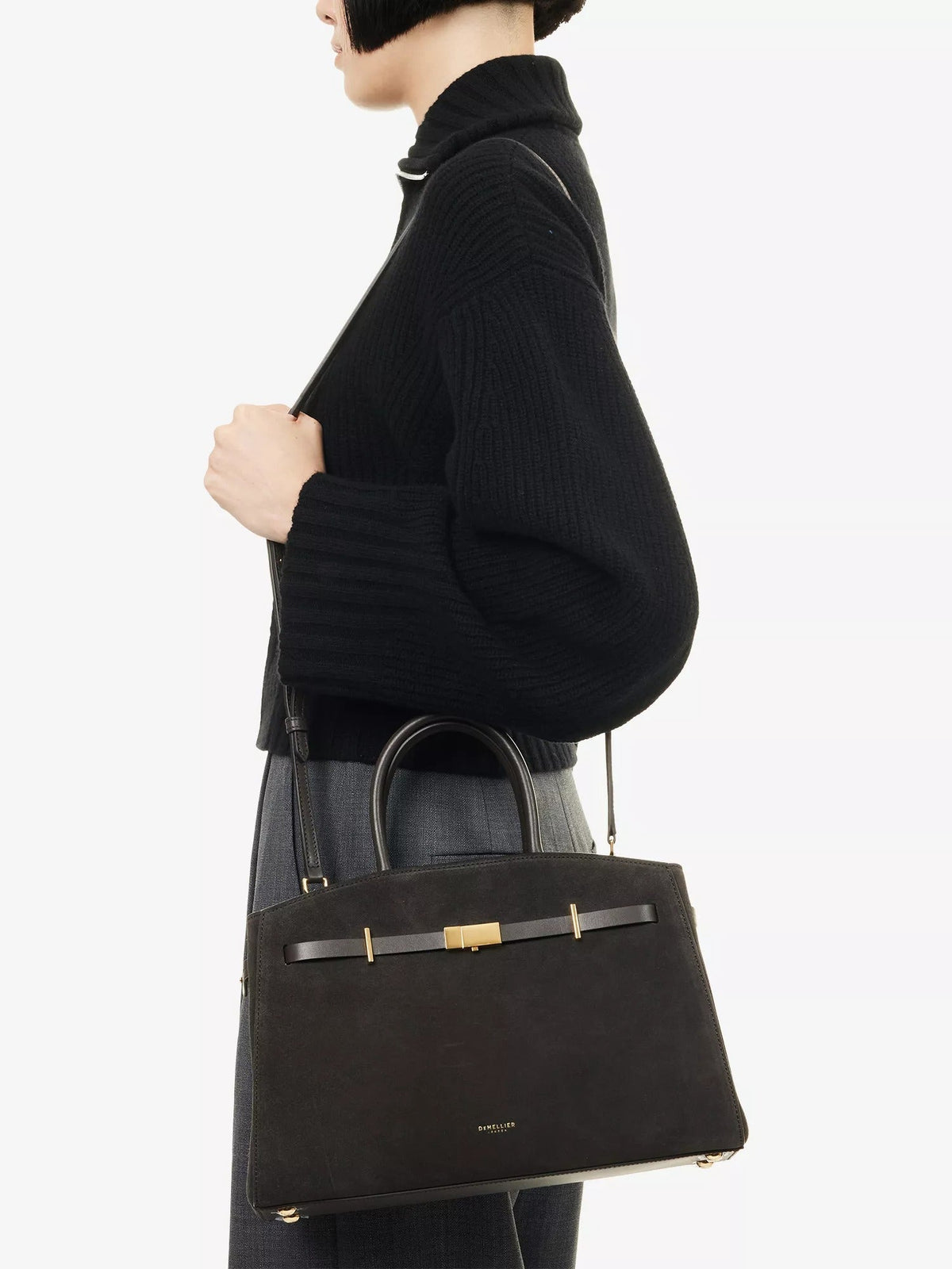 Amélisse - Bolso de Mano Midi de Piel Elegante