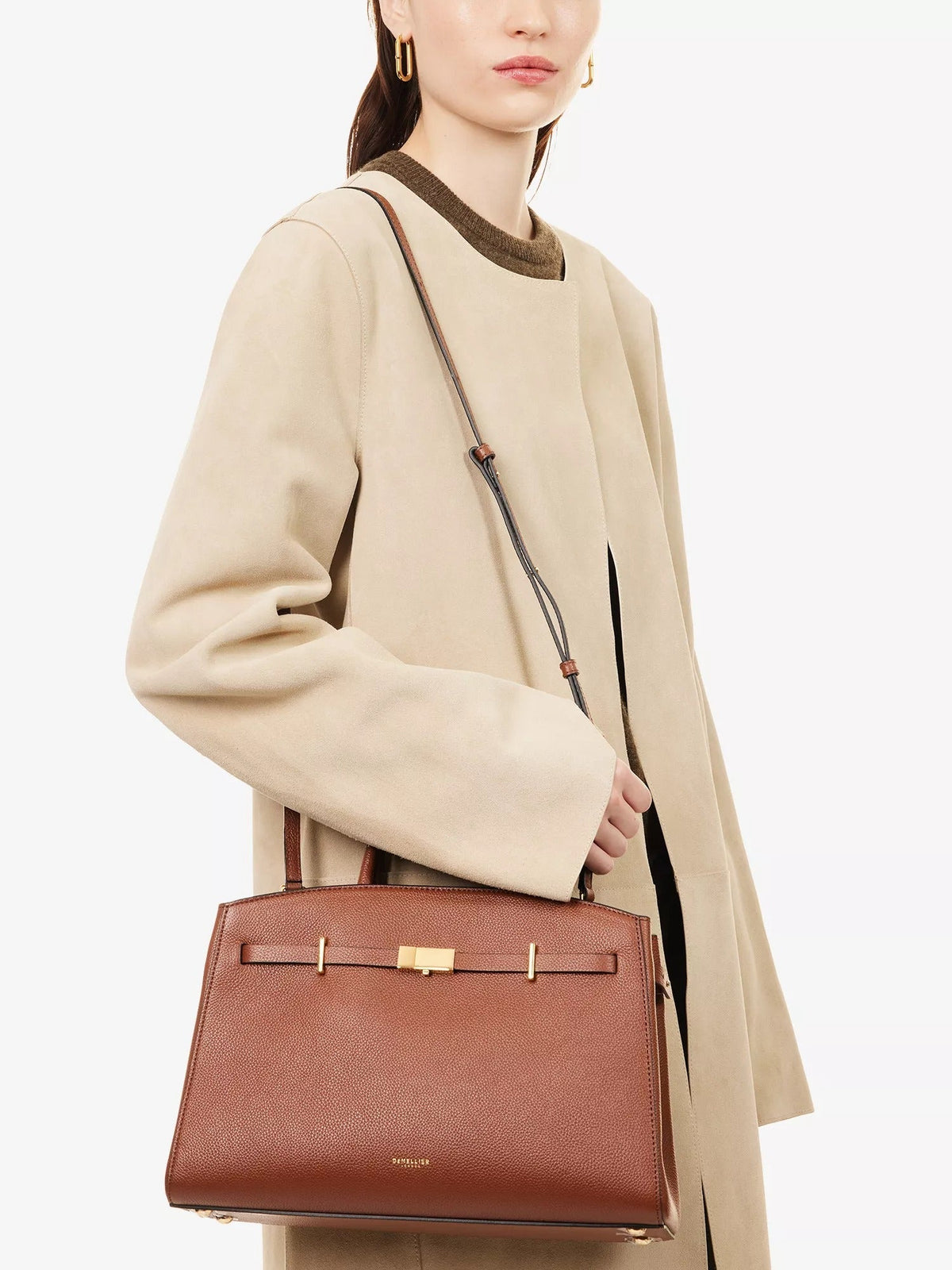 Amélisse - Bolso de Mano Midi de Piel Elegante