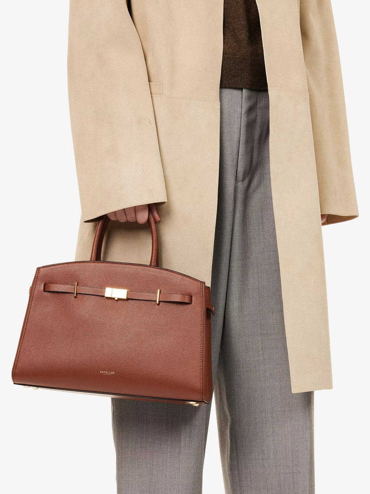 Amélisse - Bolso de Mano Midi de Piel Elegante