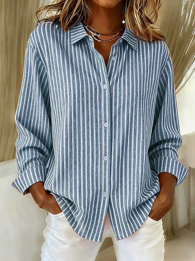 Rocío | Camisa de Rayas con Botones