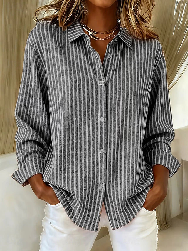 Rocío | Camisa de Rayas con Botones