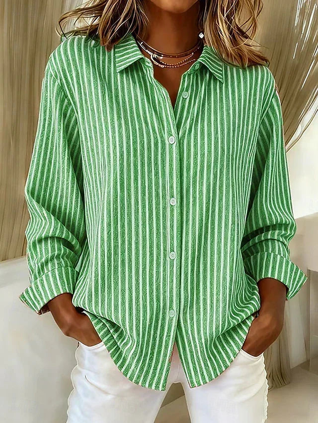Rocío | Camisa de Rayas con Botones