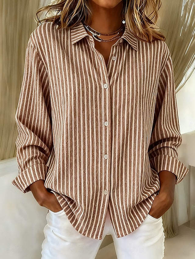 Rocío | Camisa de Rayas con Botones