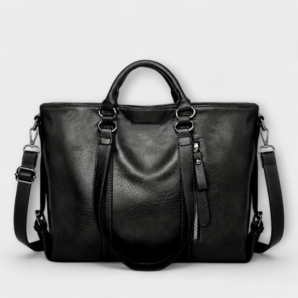 Olívia - Bolso de Mano de Piel Grande