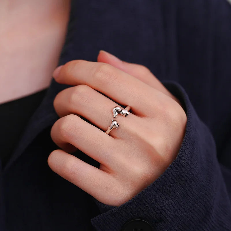 Perro Salchicha | Anillo Ajustable