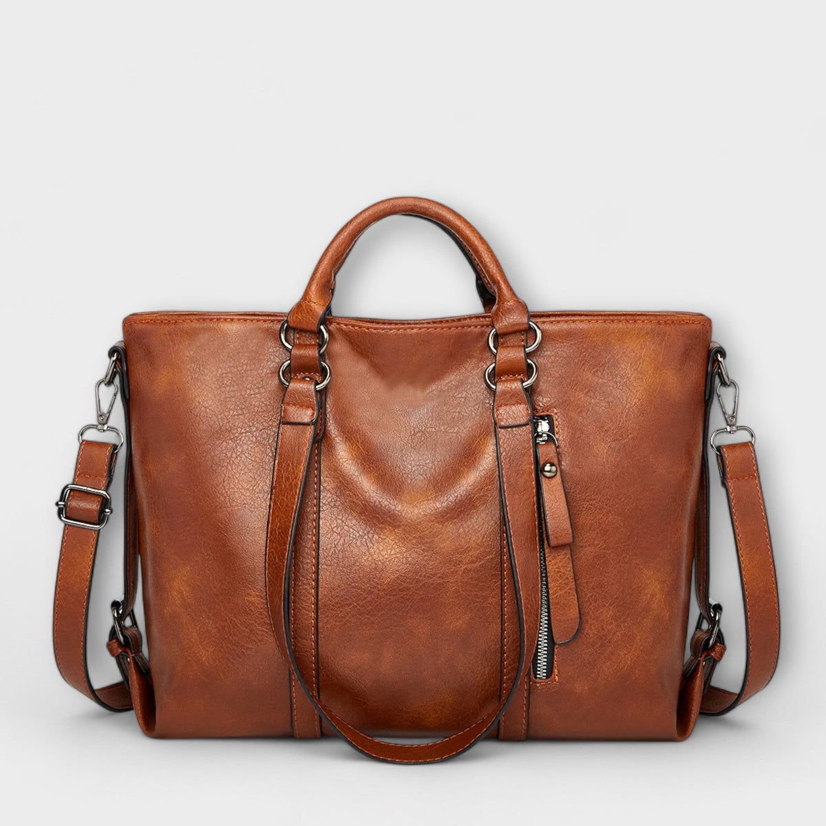 Olívia - Bolso de Mano de Piel Grande