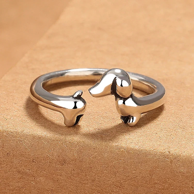 Perro Salchicha | Anillo Ajustable