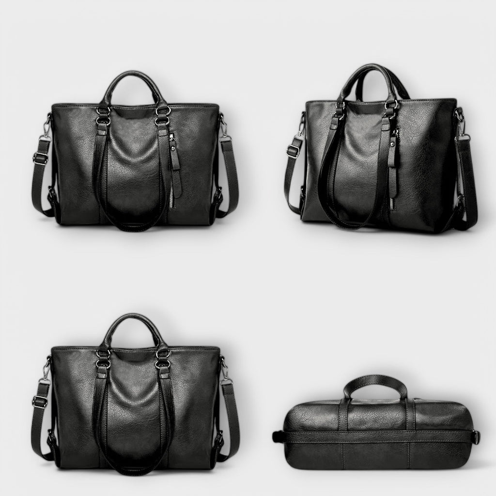 Olívia - Bolso de Mano de Piel Grande