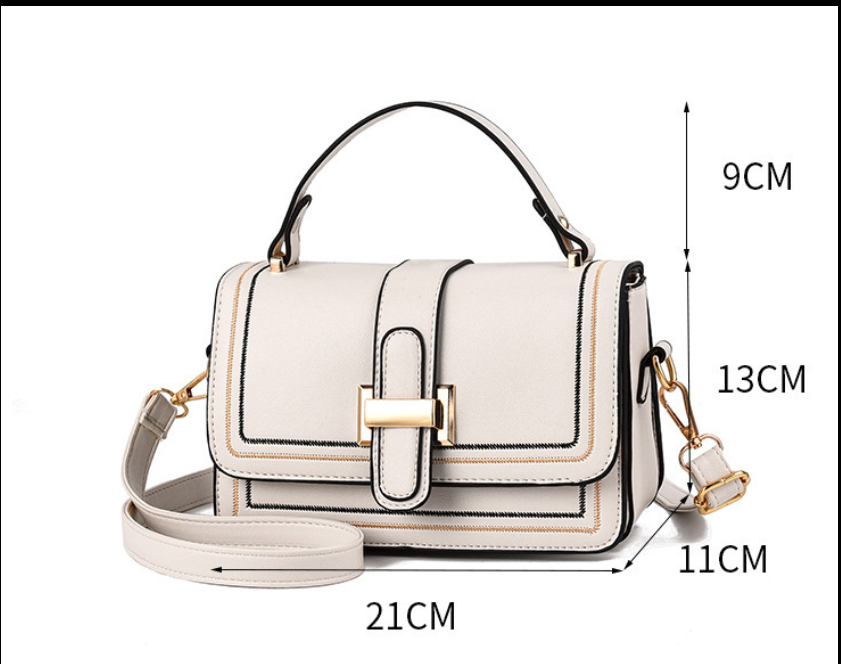 Luna Paris - Bolso de Mano de Piel Elegante