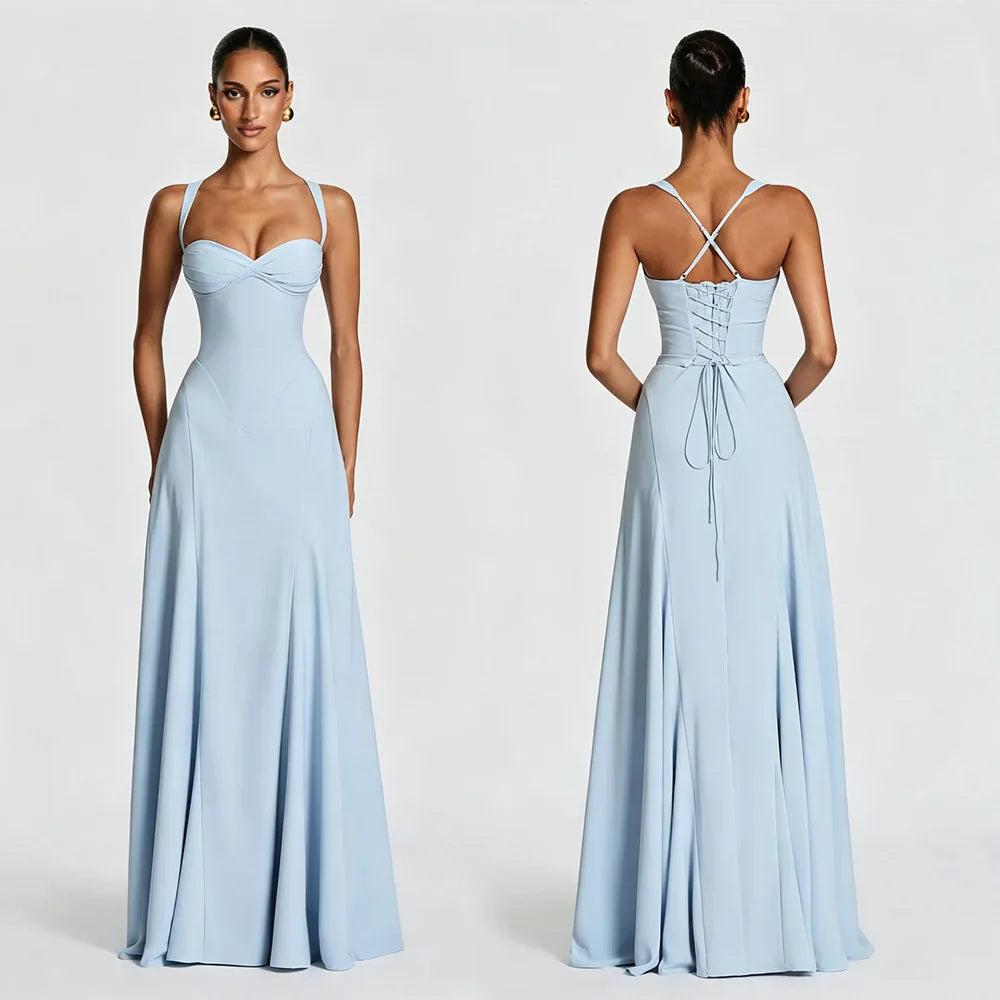 Vestido Aurora  Elegante Espalda Descubierta