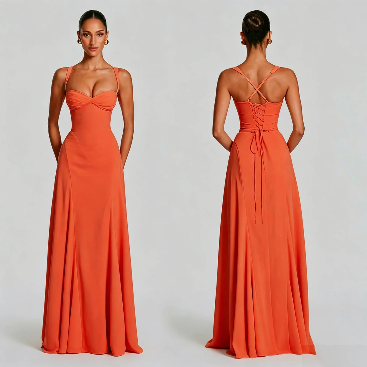 Vestido Aurora  Elegante Espalda Descubierta
