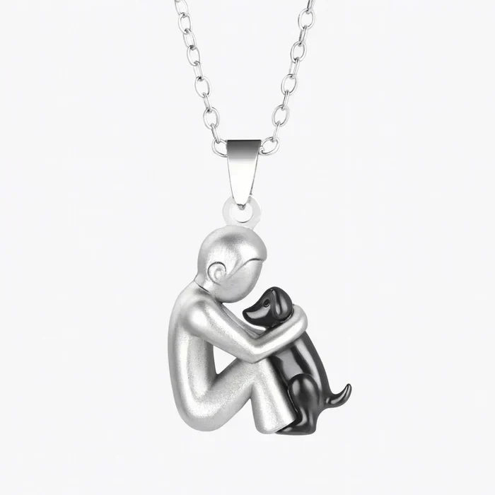 Colgante "Amistad Eterna" – Símbolo del Amor entre Mujer y Perro