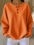 Amparo | Sudadera Henley de Punto Gofre