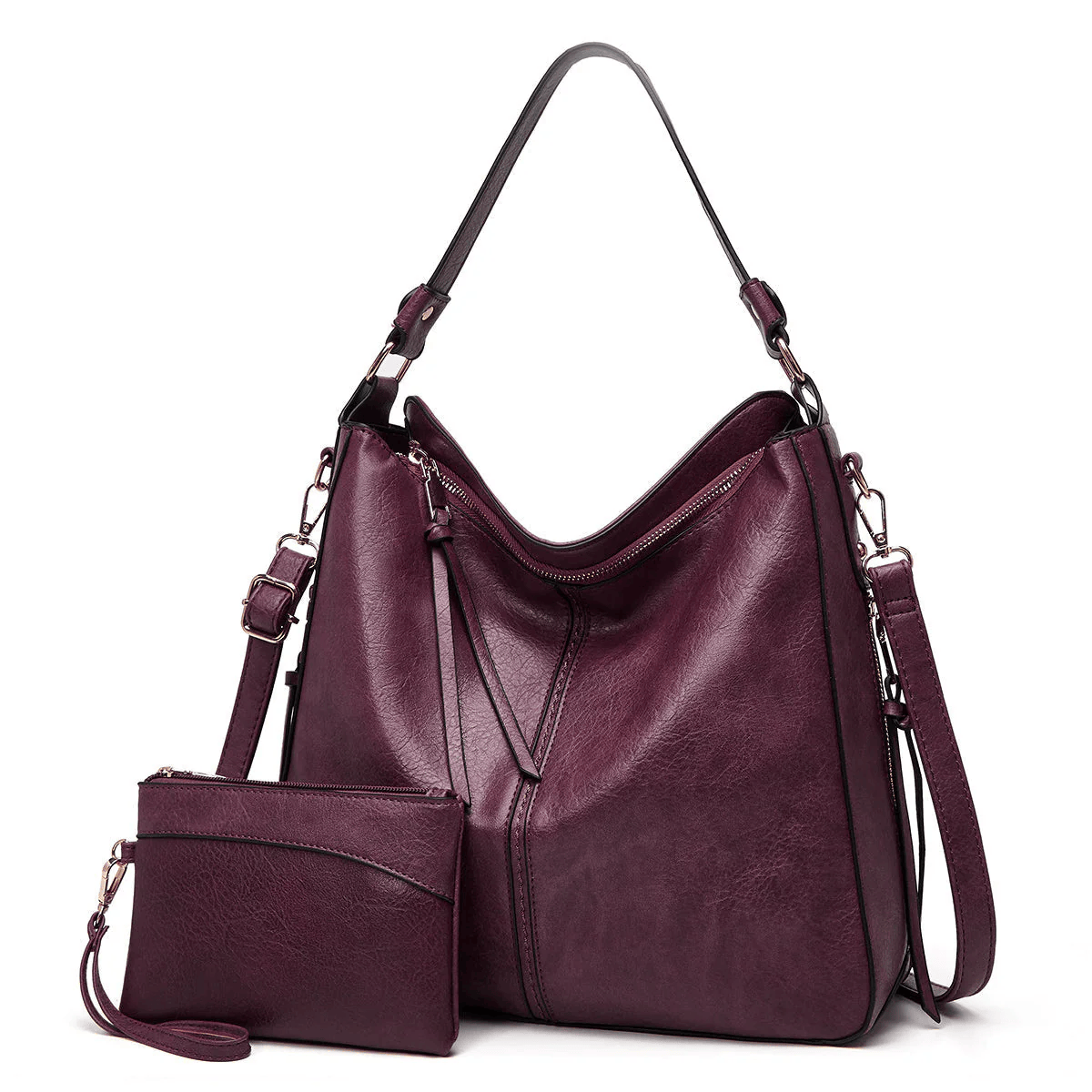 Étoile de Ville – Bolso de Mano Vintage Clásico de Piel