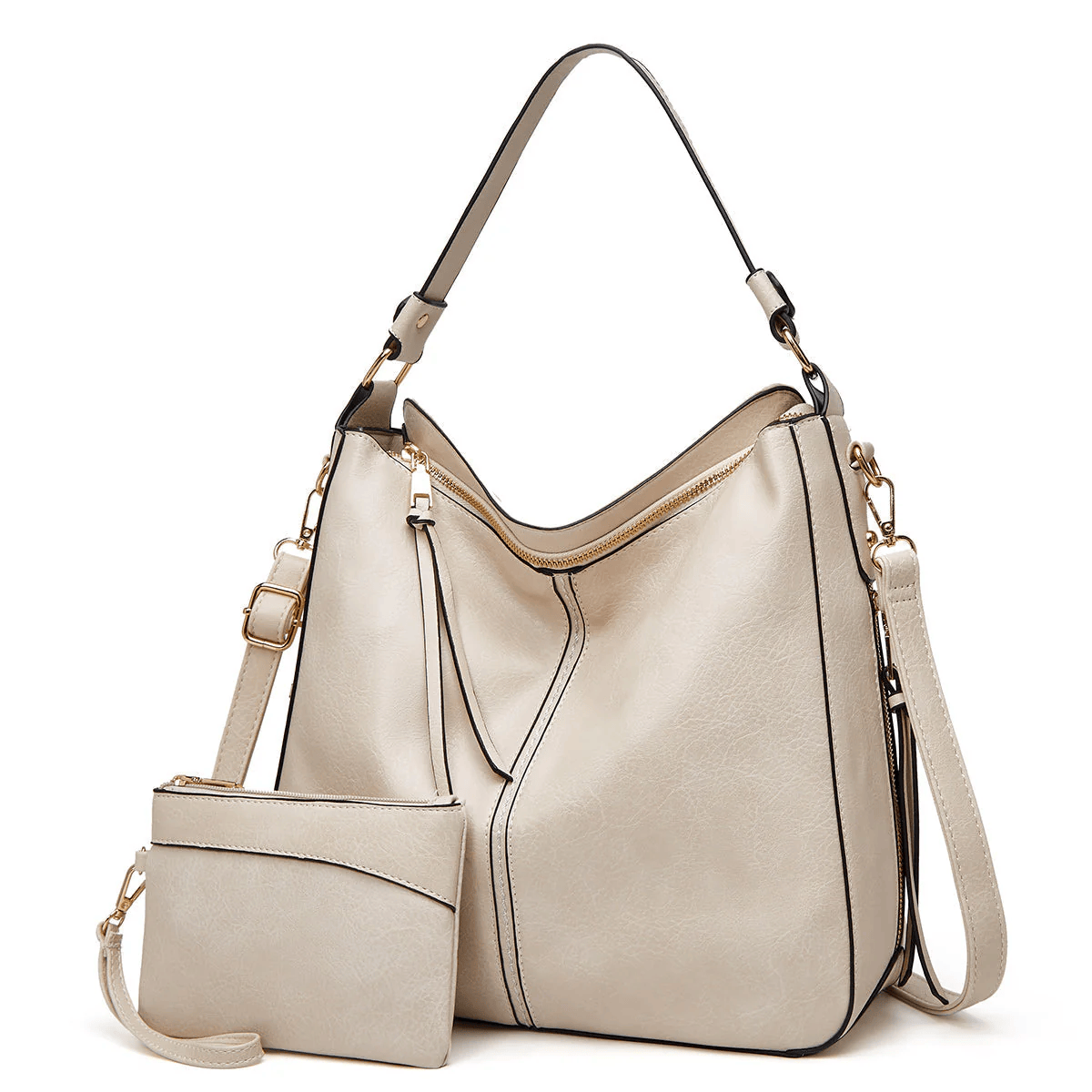 Étoile de Ville – Bolso de Mano Vintage Clásico de Piel