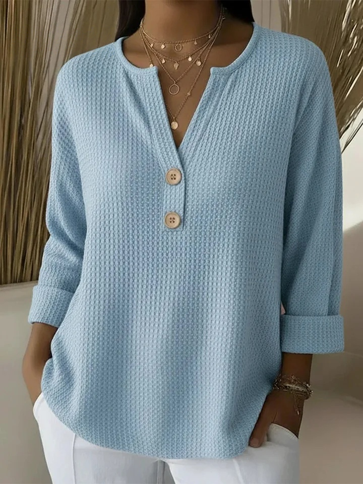 Pilar | Top Henley con Botones
