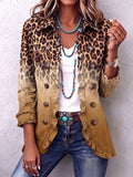 Paola | Blazer Leopardo Degradado con Volantes