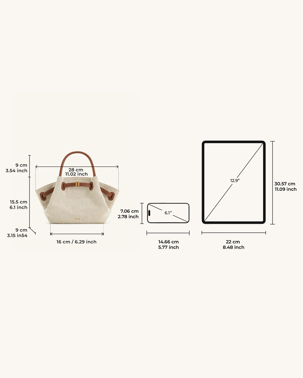 JW P - Mini Bolso Tote