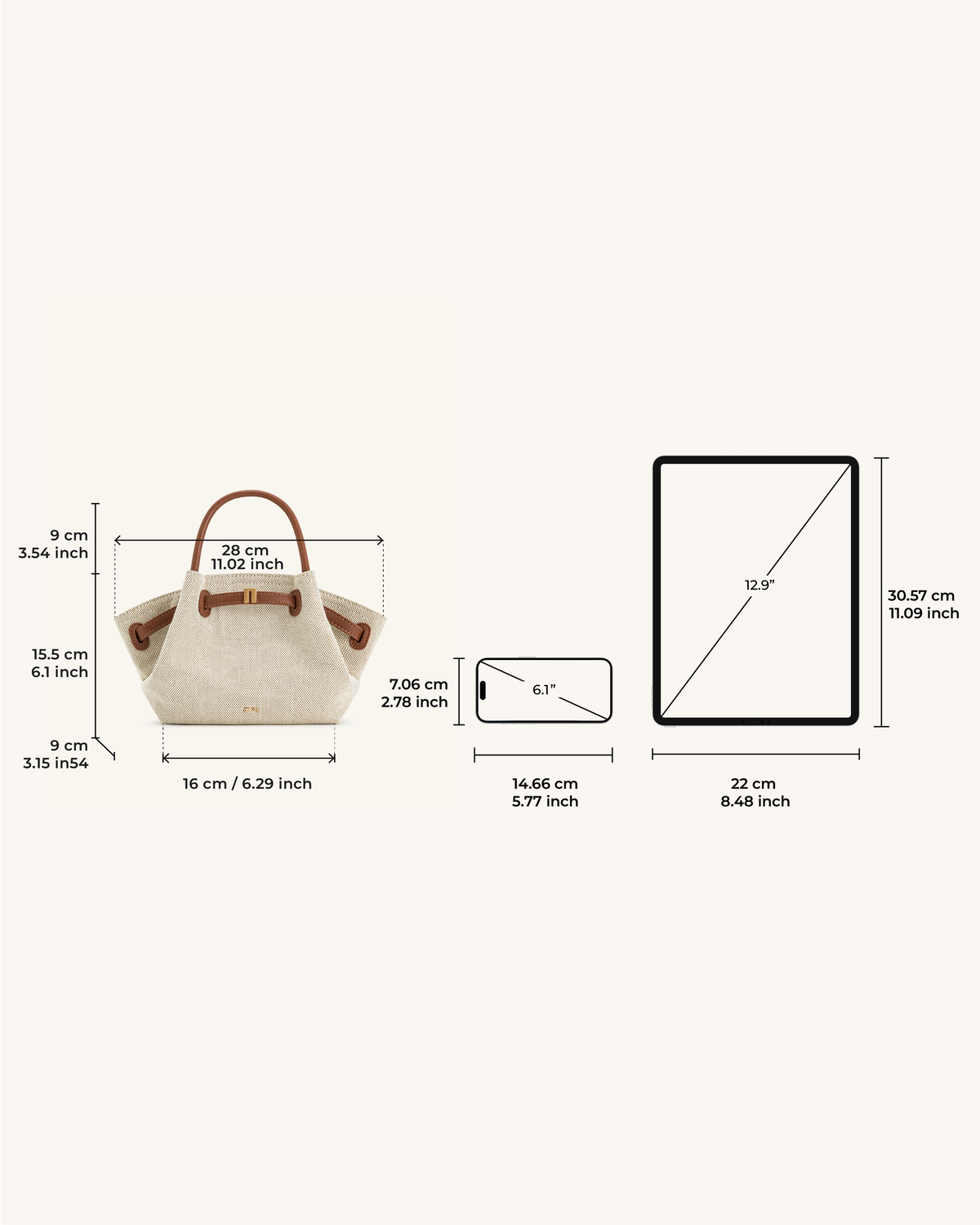 JW P - Mini Bolso Tote