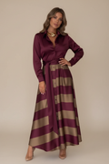 PAULA | VESTIDO CAMISERO A RAYAS CON CINTURÓN